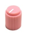 Ripple knob Light Pink 14x17mm Shaft