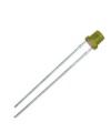FLAT TOP Yellow LED 5mm Diffuse Lens