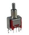 Sub Mini Toggle Switch DPDT On-Off-On Short Handle Snap-in V-bracket 11