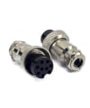 9 Pins Female circular connector 16mm GX16