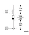 1N5223B ZENER DIODE 1/2W 2.7V