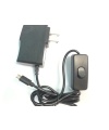 SPF-888 AC 100V-240V to DC 5V 3A Micro USB Power Supply Adaptor ON/OFF Switch 
