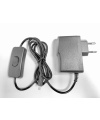 SPF-888 AC 100V-240V to DC 5V 3A Micro USB Power Supply Adapter EU Plug ON/OFF Switch 
