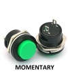 PUSH BUTTON SWITCH MOMENTARY Green Color SPST 3A 250VAC