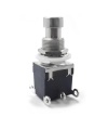 2PDT DPDT Latching Stomp Foot / Pedal Push Button Switch Solder Lugs