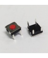 Tact Switch 6.2*2.5 Through Hole SPST-NO Red Botton