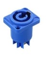 3 Pins Powercon Female Chassis Panel Mount Blue Color
