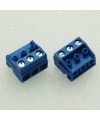 DG332 Screw Terminal Block 3 Positions 5mm Blue Color