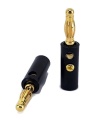 4mm Banana Male Plug Black Gold Plated
