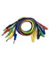 1M Banana Plug to Crocodile Alligator Clips 5 Pieces