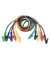 1M Crocodile to Crocodile Alligator Clips 5 Pieces