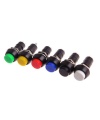 PUSH BUTTON SWITCH LATCHING Green Color SPST 3A 250VAC 12mm
