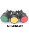 PUSH BUTTON SWITCH MOMENTARY GREEN COLOR 220V