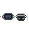 AC Power Socket Female Connector 3 Pins IEC320 10A 250V