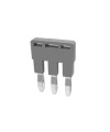 Jumpers 3 Poles for DC2.5 Din Rail Terminals Pitch 5.10mm Gray Color