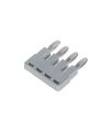 Jumpers 4 Poles for DC2.5 Din Rail Terminals Pitch 5.10mm Gray Color