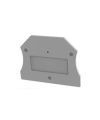 End Plate for Din Rail Terminal DC2.5 Gray Color