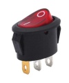 Oval Rocker Switch Red ON/OFF SPST (with lamp) 220VAC 