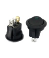 Green LED Dot Light Rocker Switch ON/OFF SPST 12V