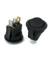 Blue LED Dot Light Rocker Switch ON/OFF SPST 12V