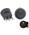 Yellow LED Dot Light Rocker Switch ON/OFF SPST 12V