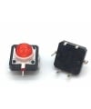 illuminated Tact Switch Red LED 12*12mm 7.3mm Through Hole SPST-NO
