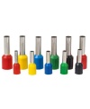 E7508 Insulated Ferrules Crimp Terminal Connector Blue Color AWG 20