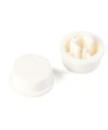 Round Tactile Push Button Cap White Color