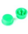 Round Tactile Push Button Cap Green Color 