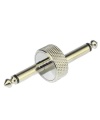 6.35mm 1/4" Plug Mono Male to Male Coupler Connector Z Type Silver Plated