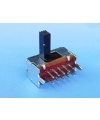 Slide Switch Side Knob 2P3T Through Hole 0.3A 50VDC