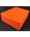 1590BB Style Aluminum Diecast Enclosure MATTE ORANGE SAND TEXTURE