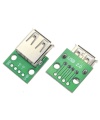 USB 2.0 Female TYPE A to DIP 2.54mm Adapter 4 Pin Connector