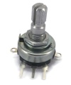 50K OHM Anti-Log Taper Potentiometer On-Off Switch PCB Mount Knurled Shaft Dia: 6mm