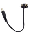 9V 9-Volt Battery snap Connector with 2.1mm DC plug T Type