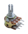 250K OHM Logarithmic Dual Taper Potentiometer CENTER CLICK 