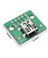 Mini USB to DIP 2.54mm Adapter 5 Pin Connector