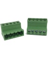 5 Pin Male Pluggable Screw Terminal Block 5.08mm Butting Style