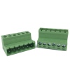6 Pin Male Pluggable Screw Terminal Block 5.08mm Butting Style