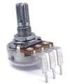 TAYDA 1M OHM Logarithmic Taper Potentiometer Spline Shaft PCB Mount