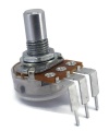 TAYDA 1K OHM Anti-Log Taper Potentiometer PCB Mount Round Shaft Dia: 6.35mm