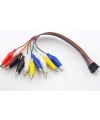 Alligator Clip to Male Jumper Wire 10 lines AWG24 200mm