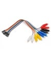 Alligator Clip to Female Jumper Wire 10 lines AWG24 200mm