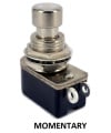 SPST Momentary Full Tone Push Button Stomp Foots / Pedal Switch Short Shaft
