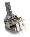 TAYDA 100K OHM Linear Dual Taper Potentiometer Spline Shaft PCB Mount