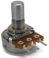 TAYDA 100K OHM Logarithmic Taper Potentiometer PCB Mount Round Shaft Dia: 6mm
