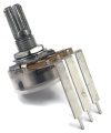 TAYDA 100K OHM Linear Taper Potentiometer Spline Shaft PCB Mount