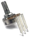 TAYDA 100K OHM Logarithmic Taper Potentiometer Spline Shaft PCB Mount