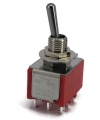 Mini Toggle Switch 1M Series 3PDT Momentary On-(On)