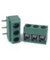 DG126 Screw Terminal Block 3 Positions 5mm Right Angle 